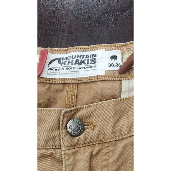 Mountain Khakis Relaxed Fit Pants Mens Size 38x36 Camel Brown - Picture 4 of 10